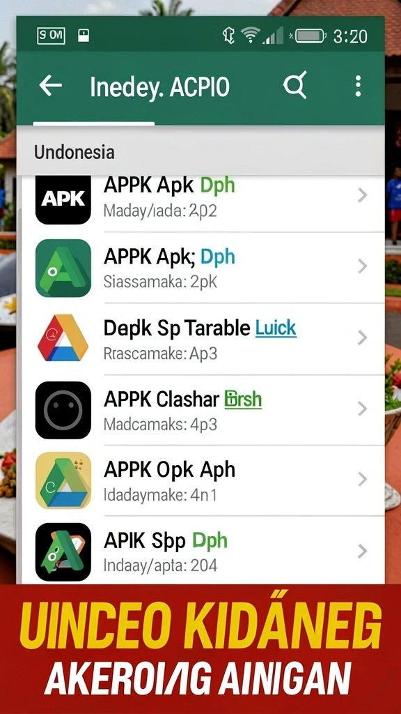 Cuplikan layar menu unduhan hopengslot untuk perangkat Android